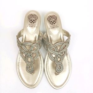 Vince Camuto Idan Metalic Slip On Sandal